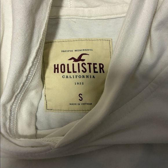 Hollister Cream Hoodie with Red Logo - Picture 2 of 2